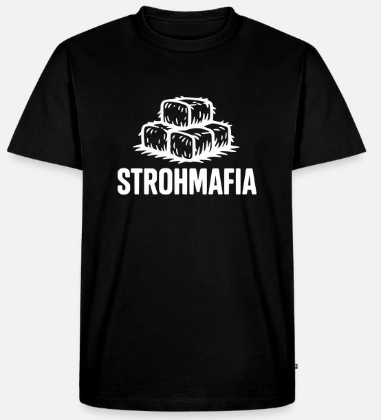T-Shirt Stroh Mafia Rund - Quaderballen