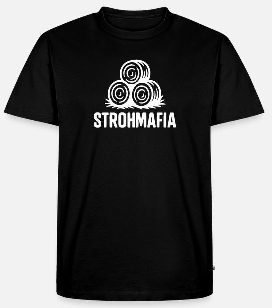 T-Shirt Stroh Mafia Rund - Quaderballen