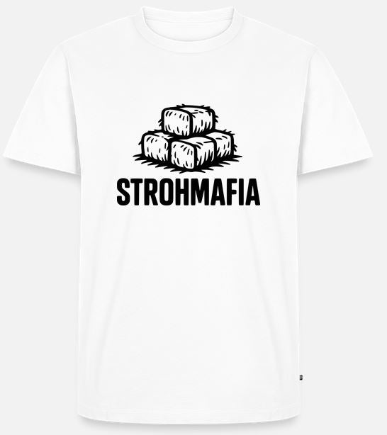 T-Shirt Stroh Mafia Rund - Quaderballen