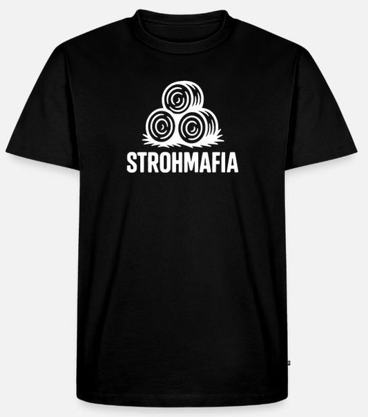 T-Shirt Stroh Mafia Rund - Quaderballen