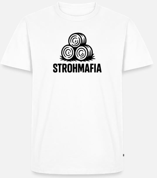 T-Shirt Stroh Mafia Rund - Quaderballen