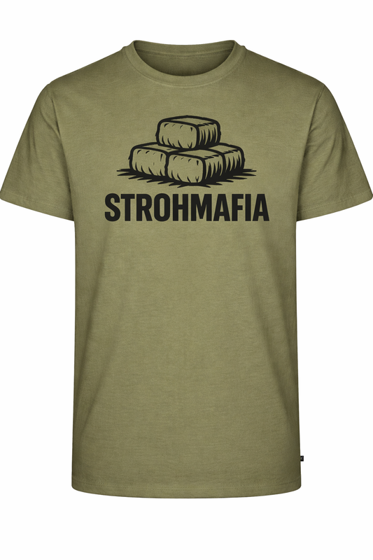 T-Shirt Stroh Mafia Rund - Quaderballen