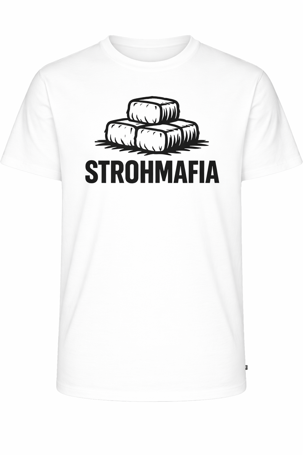 T-Shirt Stroh Mafia Rund - Quaderballen